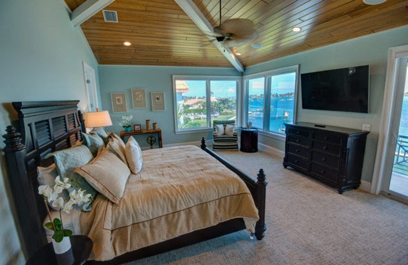 Rental bedroom at Anna Maria Vacations.