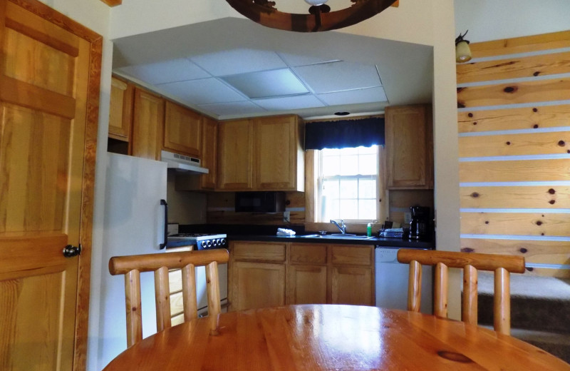 Guest kitchen at Garland Lodge and Resort.