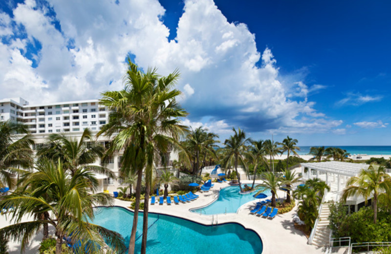 Exterior view of The Savoy Hotel on South Beach.
