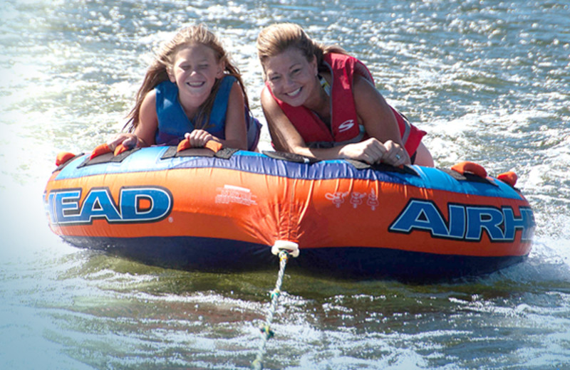 Water tubing at Cragun's Resort and Hotel on Gull Lake.