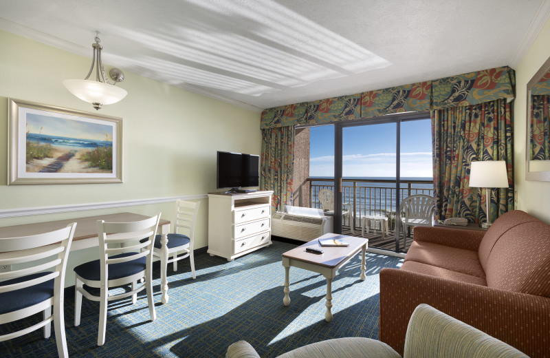 Guest room at Long Bay Resort.