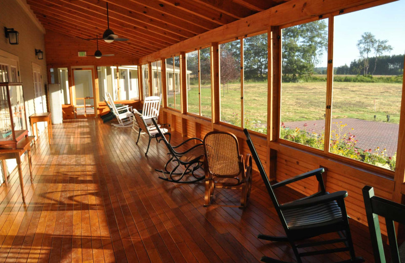 Porch at Avaloch Farm.