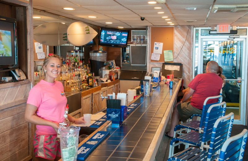 The bar at Water's Edge Resort.