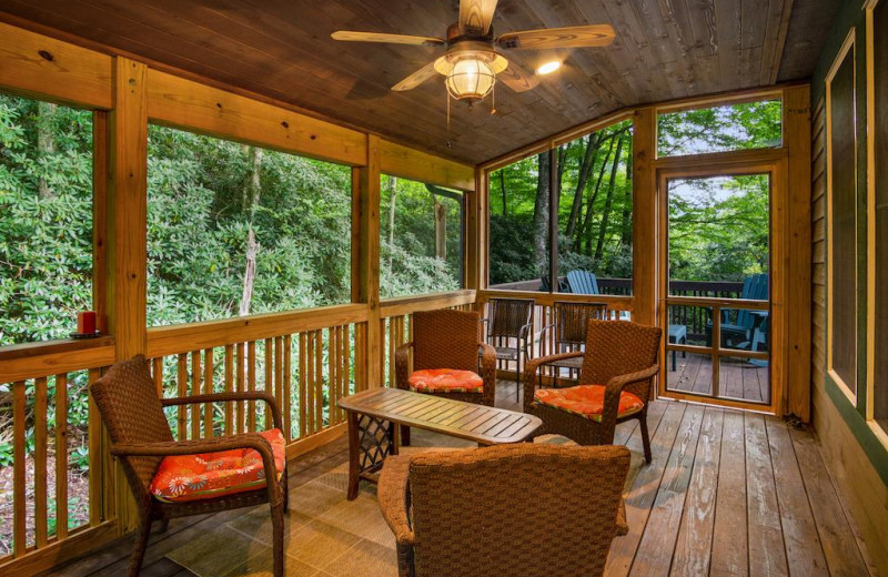 Rental deck at Foscoe Rentals.