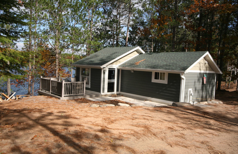 Cabin exterior at Lakeland Rental Management.