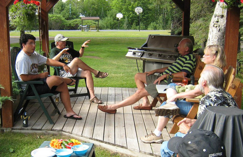 Patio at Highland Pines Resort.