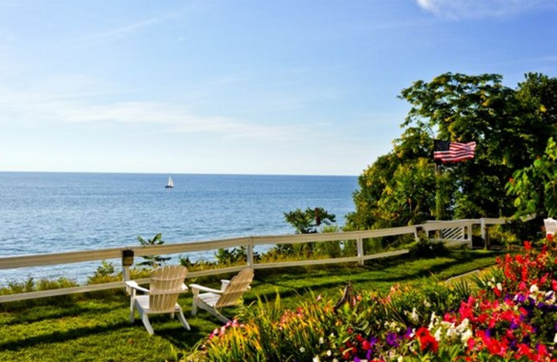 Lake view at Michillinda Beach Lodge.