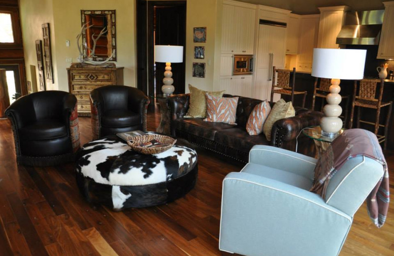 Vacation rental living room at SilverStar Luxury Properties.