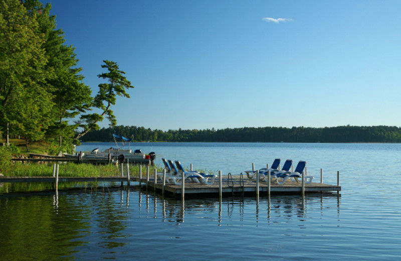 Dock at Broadwater Lodge.