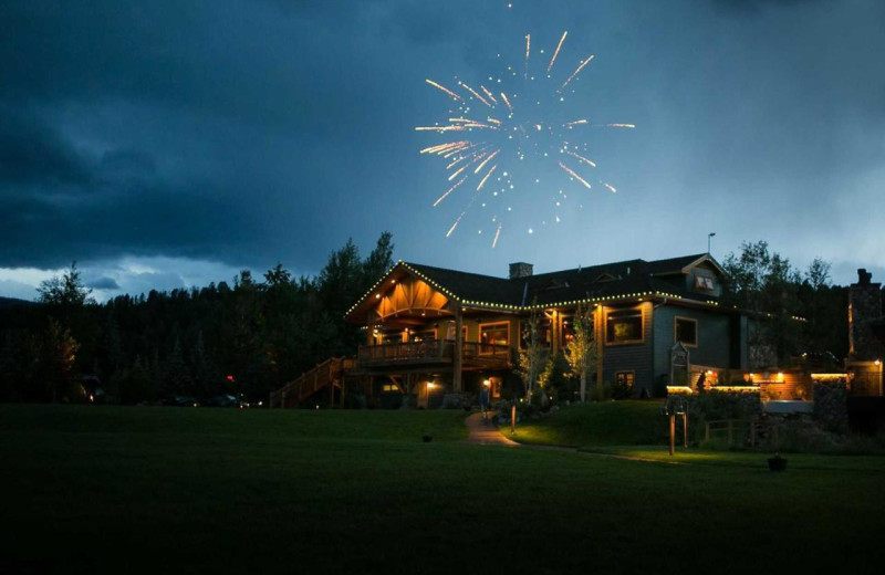 Night at Rainbow Ranch Lodge.