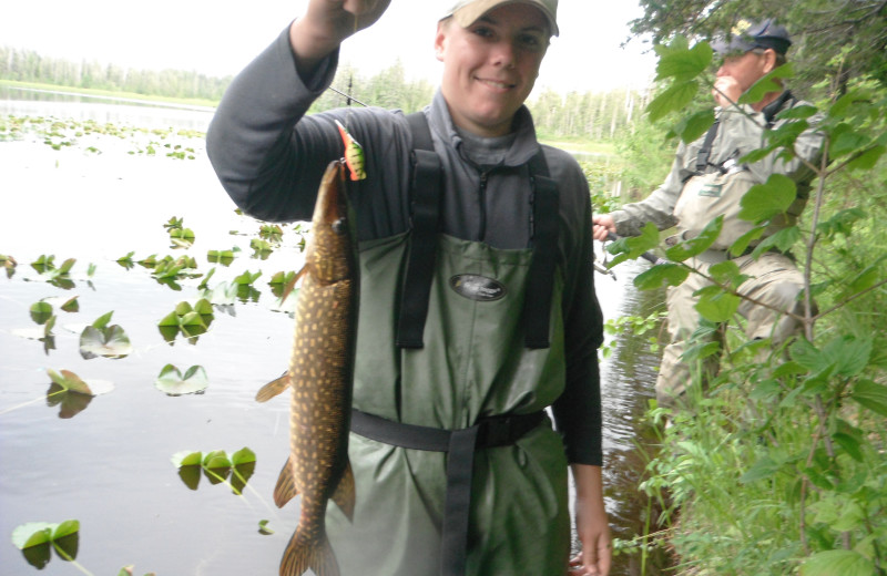 Fishing at Glacier Bear Lodge.