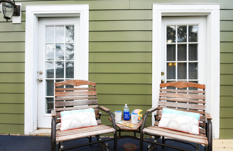 Porch at Carolina Beach Inn.