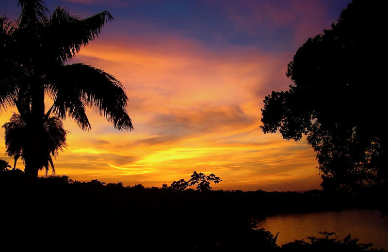 Sunset at Goblin Hill Villas.