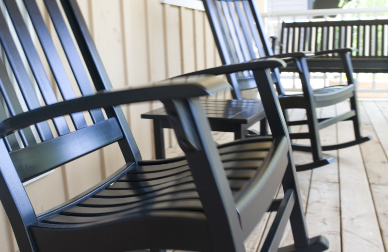 Rocking Chairs On Porch at Barnsley Gardens Resort 