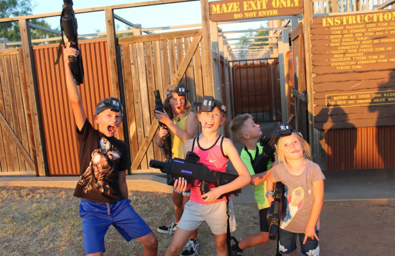 Laser tag at Yogi Bear's Jellystone Park Wichita Falls.