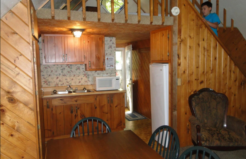 Cabin interior at Golden Eagle Vacationland.