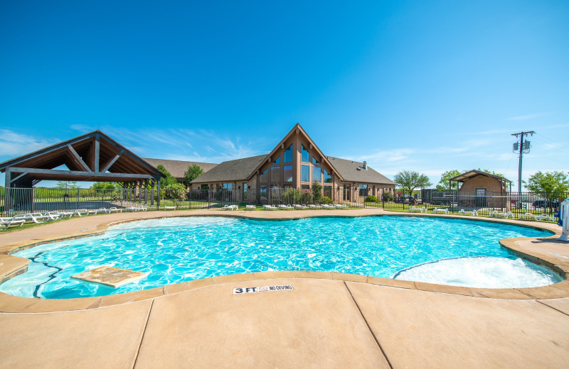 Outdoor pool at Yogi Bear's Jellystone Park Wichita Falls.