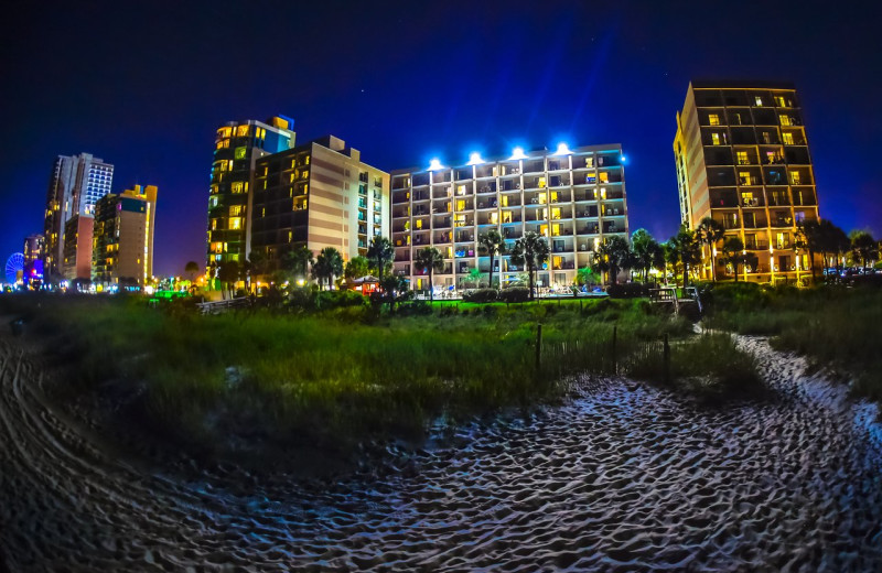 Exterior view of Sandcastle Oceanfront Resort at the Pavilion.