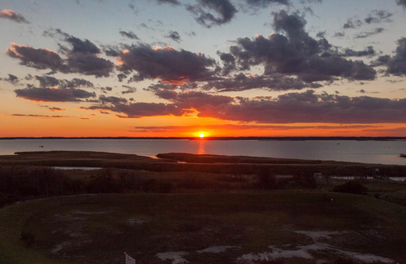 Sunset at Sanctuary Vacation Rentals at Sandbridge.