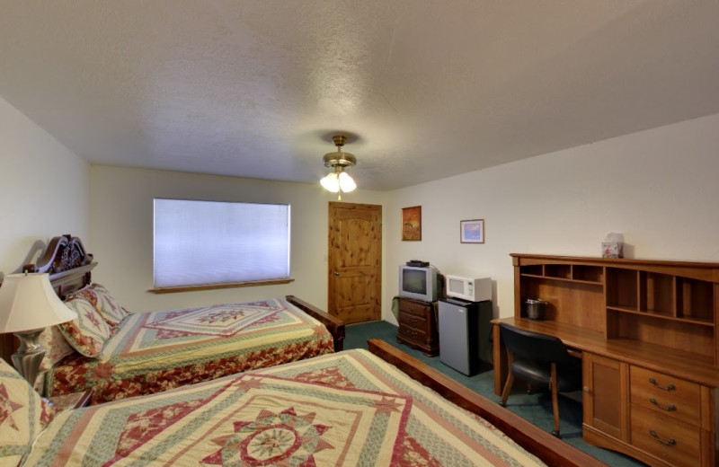 Guest room at The Snuggle Inn.