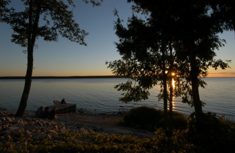 Sunrise at Westwood Shores Waterfront Resort.