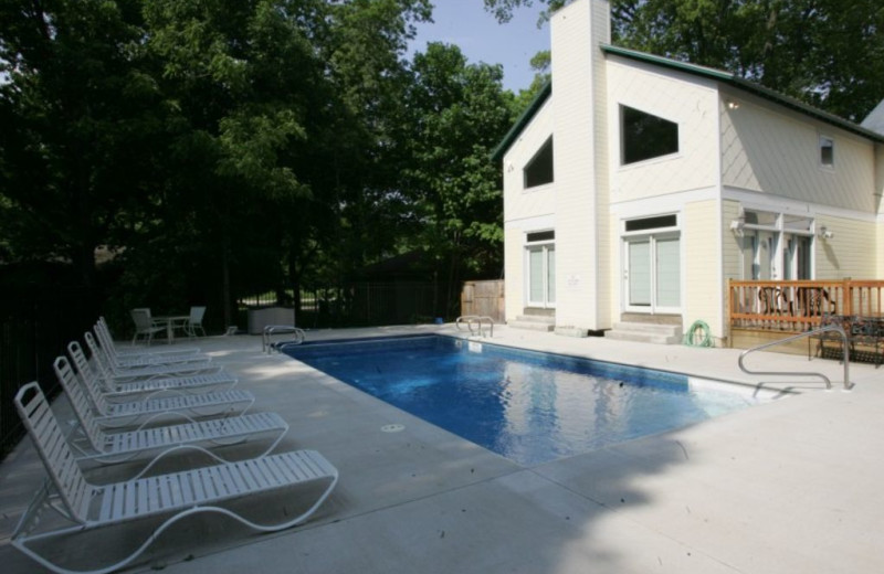 Outdoor pool at Lake Michigan Reunion & Retreat.