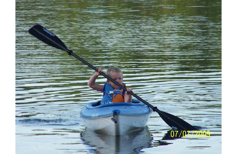 Kayaking at Rising Eagle Resort.