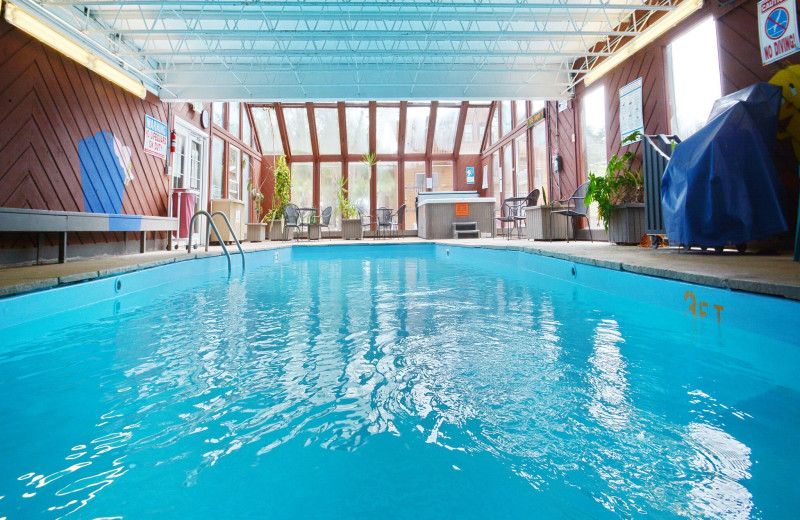 Indoor pool at Murphy's River Lodge.