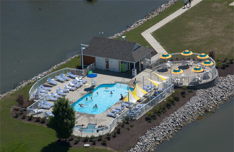 Outdoor pool at Castaway Bay.