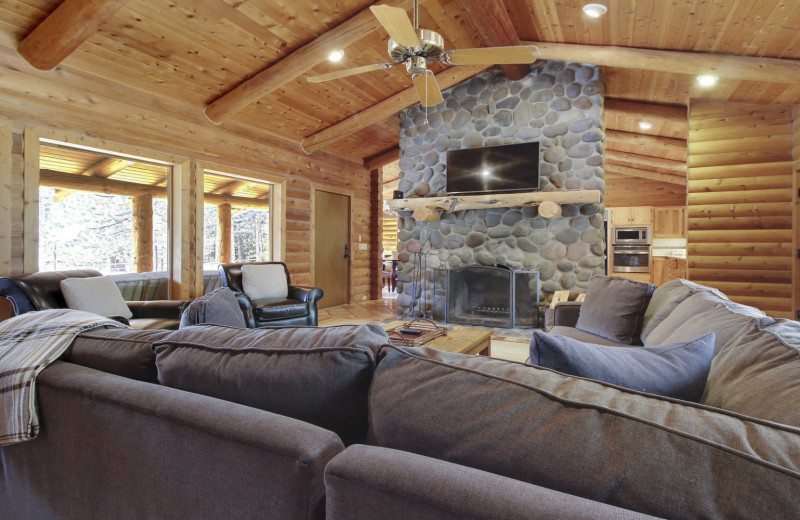 Rental living room at Mountain Resort Properties.
