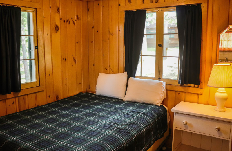 Cabin bedroom at Wilderness Resort Villas.