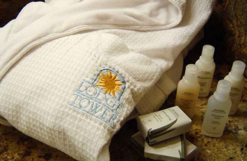 Spa amenities at Lodge Tower.