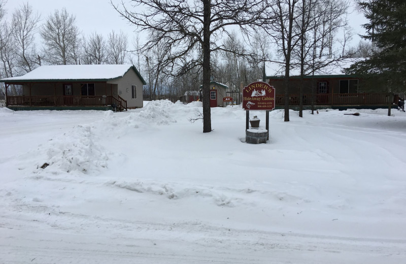 Exterior view of Linder's HideAway Cabins.