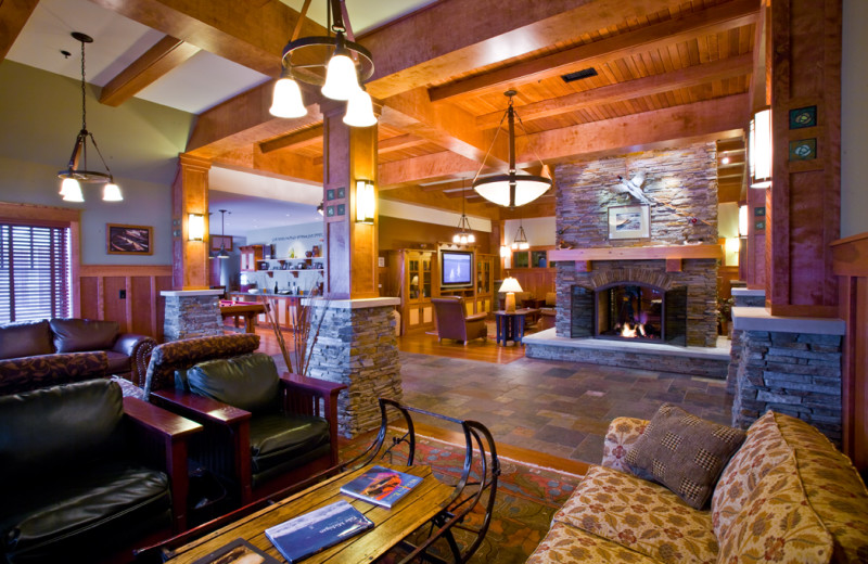 Lobby at Tamarack Lodge.