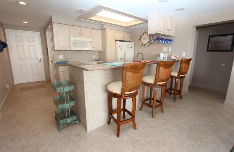 Rental kitchen at Seabreeze 1.