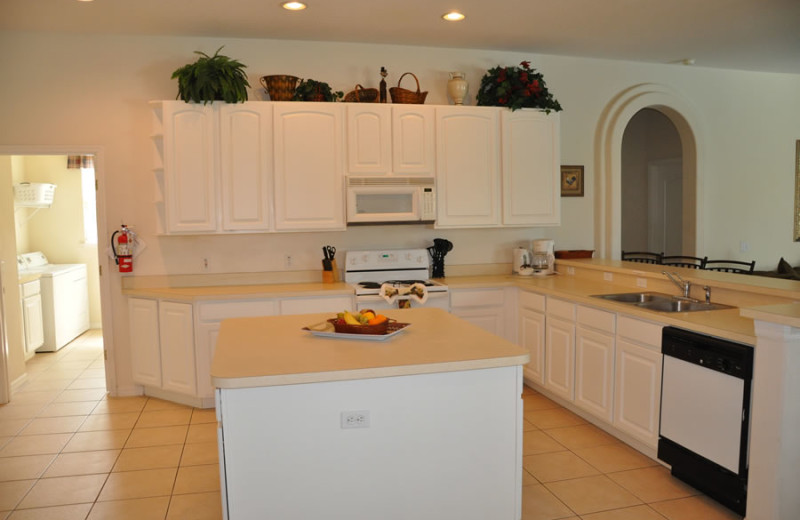 Rental kitchen at Sunkiss Villas.