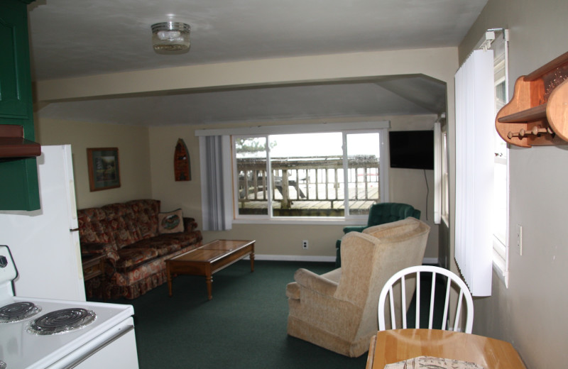 Cabin interior at The Lodge on Otter Tail Lake.