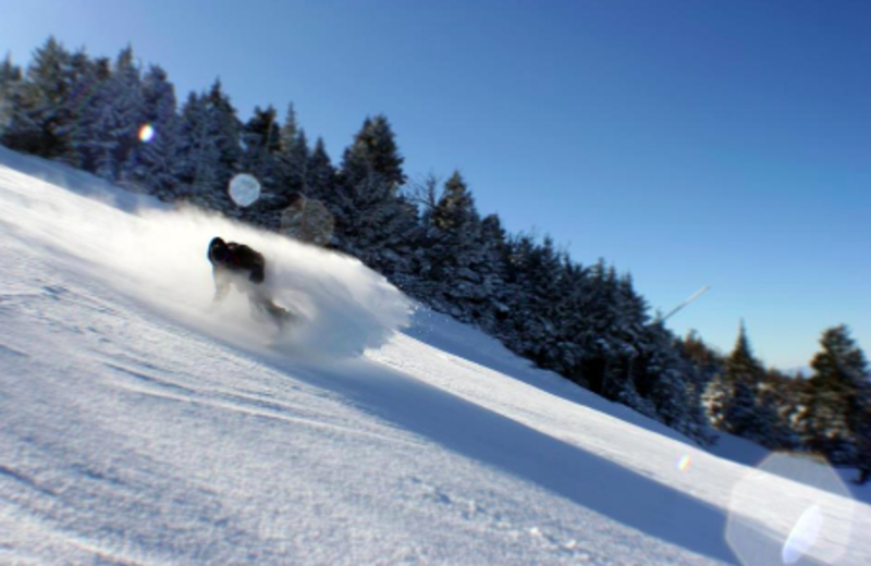 Snowboarding AT Mendon Mountainview Lodge