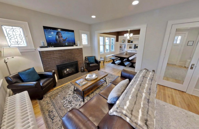 Rental living room at Minnestay.