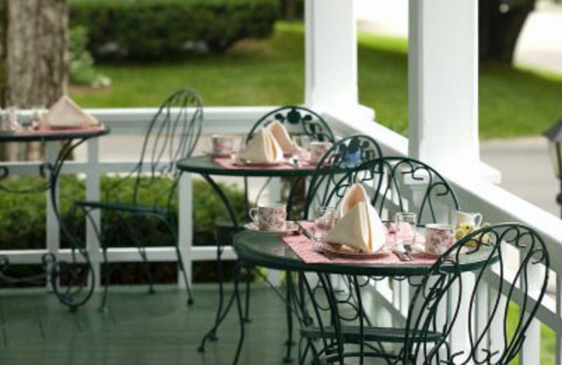 Front porch at Maine Stay Inn & Cottages.