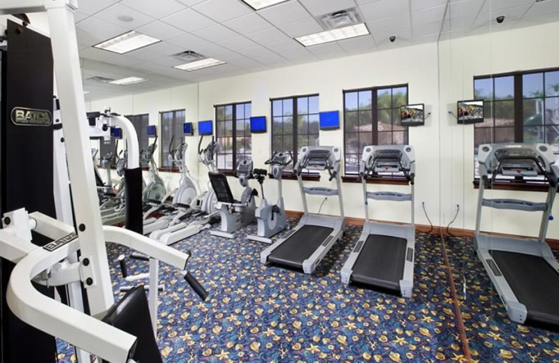 Resort fitness center at Orlando Luxury Escapes Vacation Rentals.