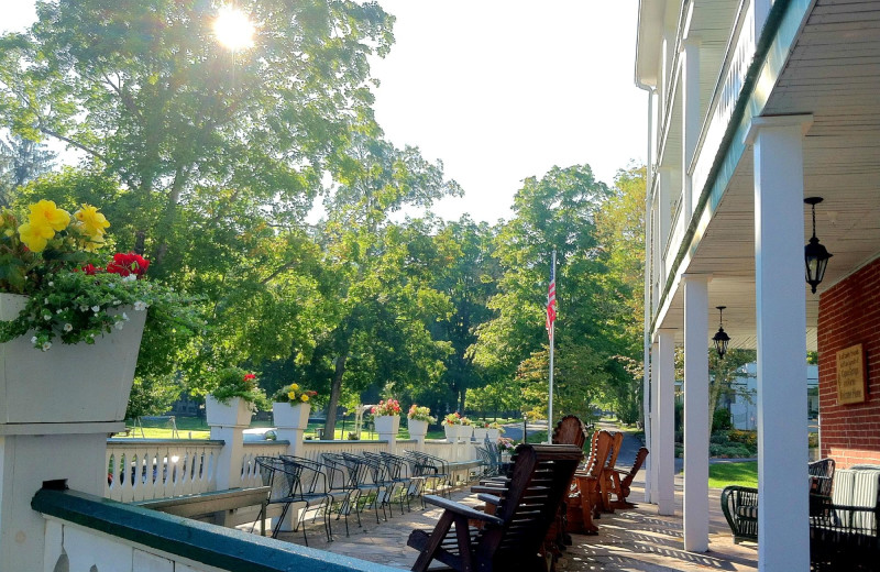 Patio at Capon Springs & Farms.