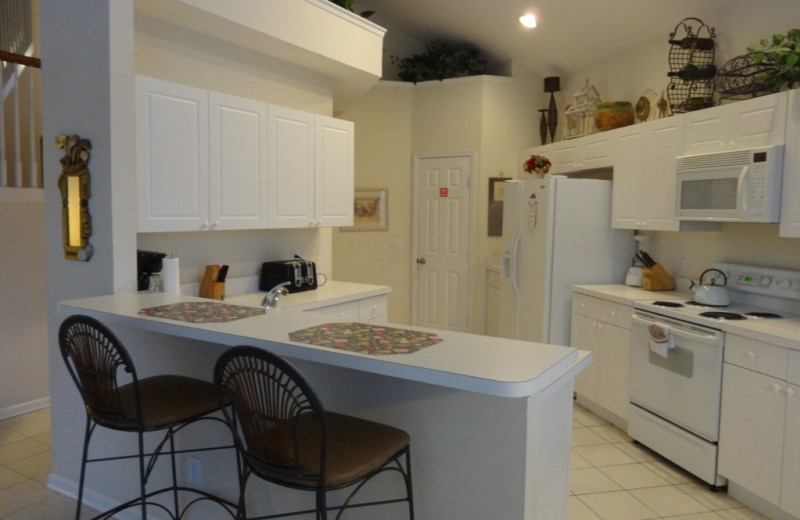 Rental kitchen at Orlando Sunshine Villas.