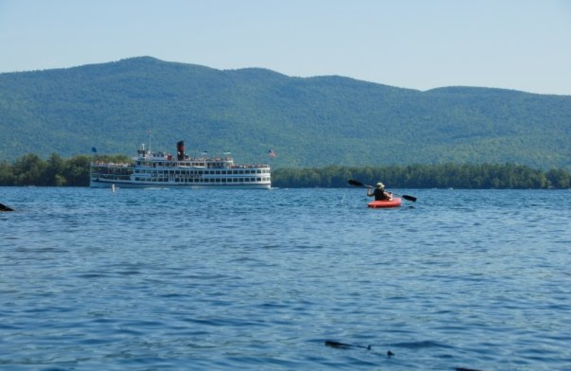 Lake George at Diamond Cove Cottages.