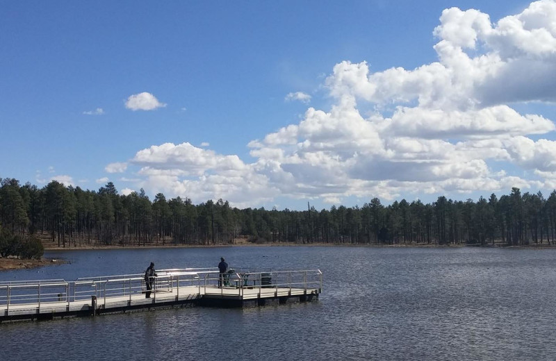 Fishing at Whispering Pines Resort.