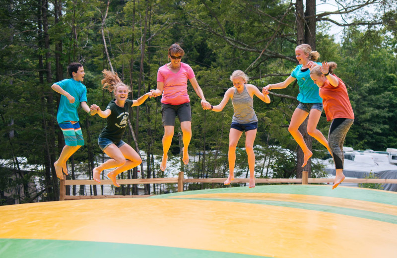 Jumping pillow at Mi-Te-Jo Campground.