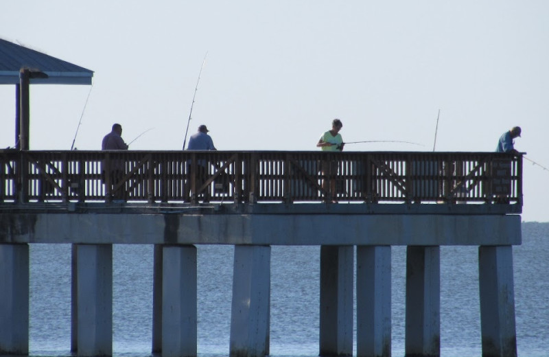 Fishing at Edison Beach House.