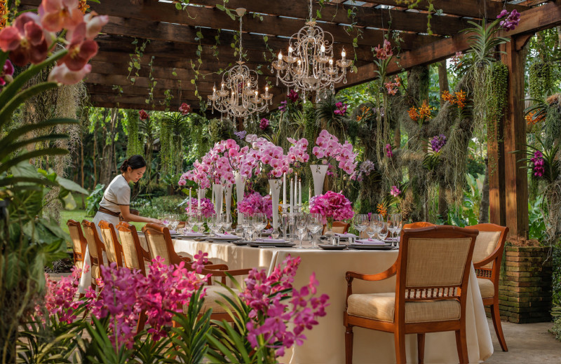 Dining at Regent Resort - Chiang Mai at Mae Rim Valley.