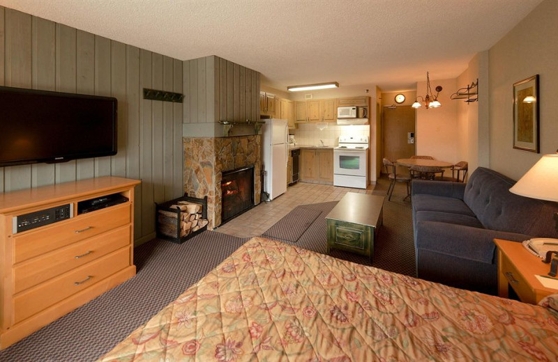 Guest room at Douglas Fir Resort & Chalets.