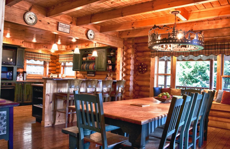 Cabin kitchen at Great Cabins in the Smokies.